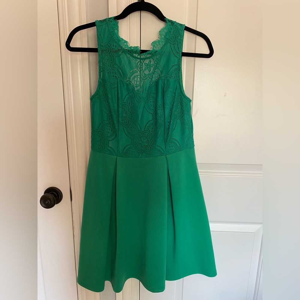 Only Worn Once! Green Lace Dress